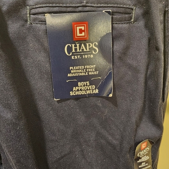 CHAPS Boys Schoolwear Navy Blue 100% cotton pant size 20 NWT - Picture 3 of 13